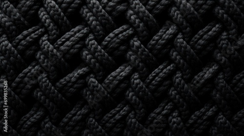  a close up of a black background with a braid of braiding in the middle of the image and a black background with a braid of braid of braiding in the middle. photo