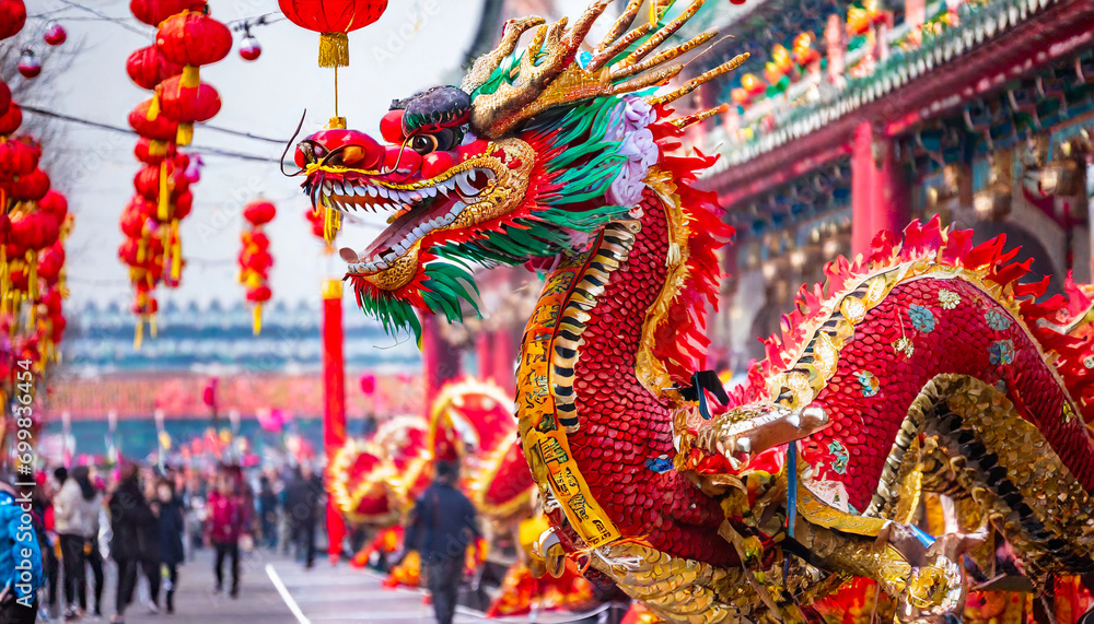 dragon in celebration of the chinese new year
