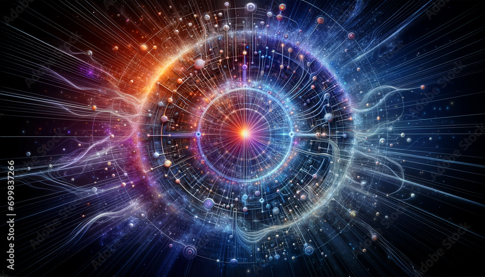 Abstract Network Visualization Abstract Network Visualization