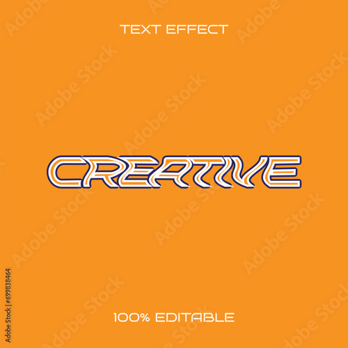 Vector Creative Text Style Effect
