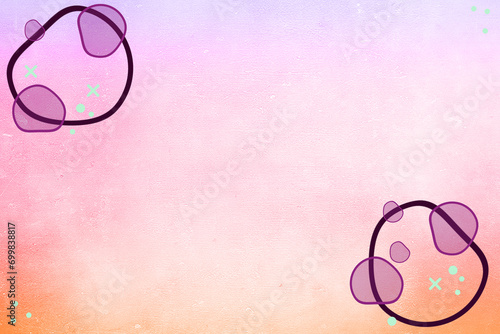Illustrated background with modern ornaments