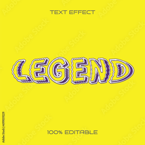 Vector Legend Text Style Effect