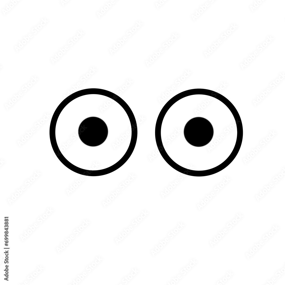 Eyes illustration. Cartoon eyes isolated on white Eyes illustration. Cartoon eyes isolated on white