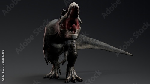 Tyrannosaurus Rex Stan render of background. 3d rendering