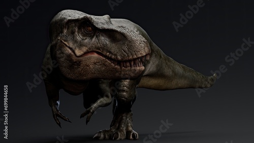 Tyrannosaurus Rex Stan render of background. 3d rendering © racksuz