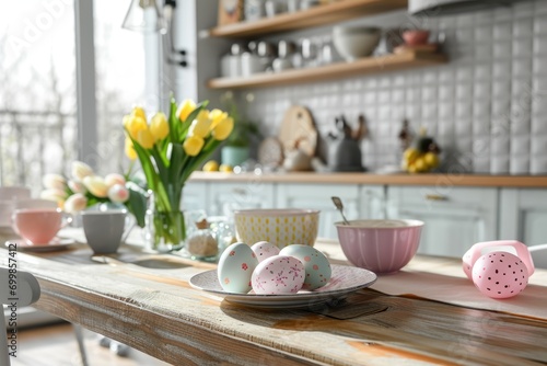 Wallpaper Mural Festive decoration of the easter kitchen and table Torontodigital.ca