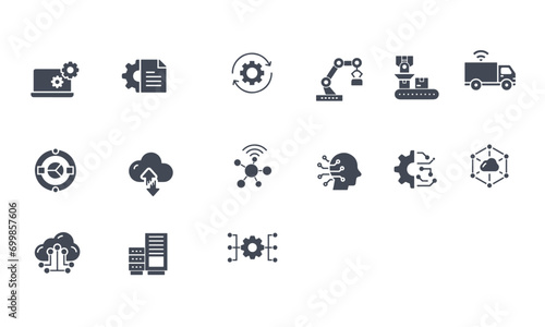 Industry icons vector design