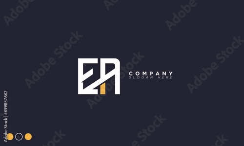 EA Alphabet letters Initials Monogram logo AE, E and A