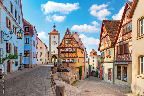 Fotografie Street in Rothenburg ob der Tauber