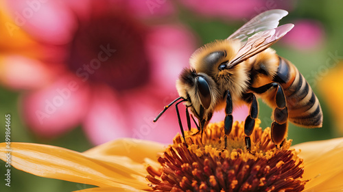 Honey bee on the flower © Kashifmajeed