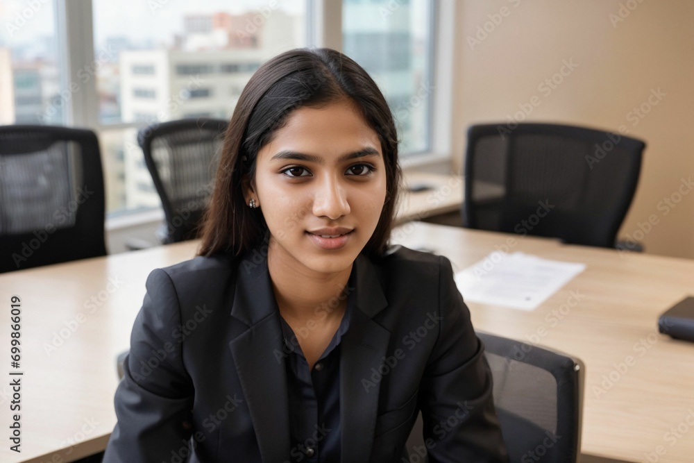 A professional worker in a business office environment wearing formal attire working in an office A professional worker in a business office environment wearing formal attire working in an office