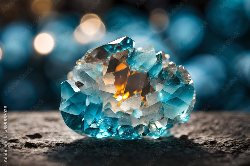 Orthorhombic Blue Aragonite Crystal Gemstones Orthorhombic Blue Aragonite Crystal Gemstones