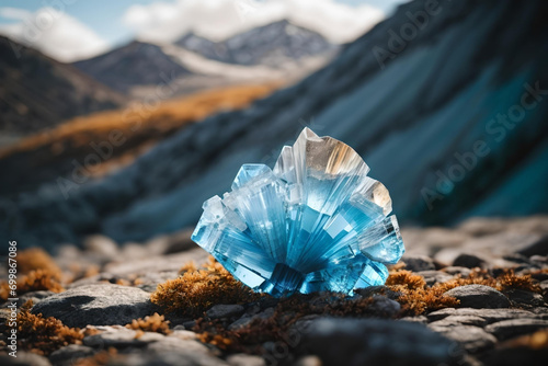 Orthorhombic Blue Aragonite Crystal Gemstones