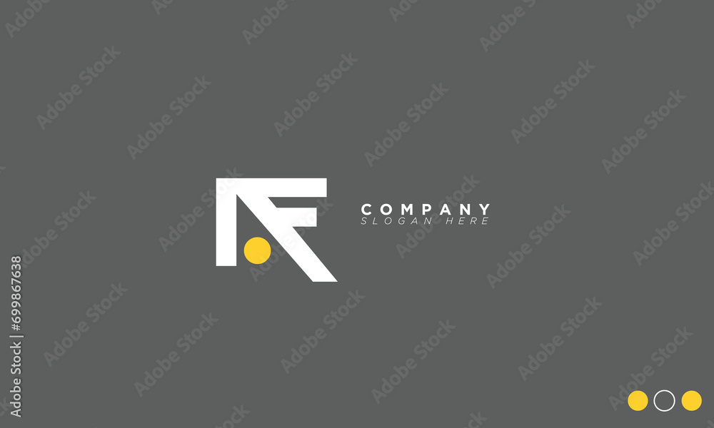 AF Alphabet letters Initials Monogram logo FA, A and F AF Alphabet letters Initials Monogram logo FA, A and F