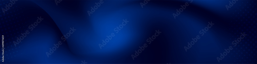 Gradient blurred background in shades of Dark blue. Ideal for web banners, social media posts, or any design project that requires a calming backdrop