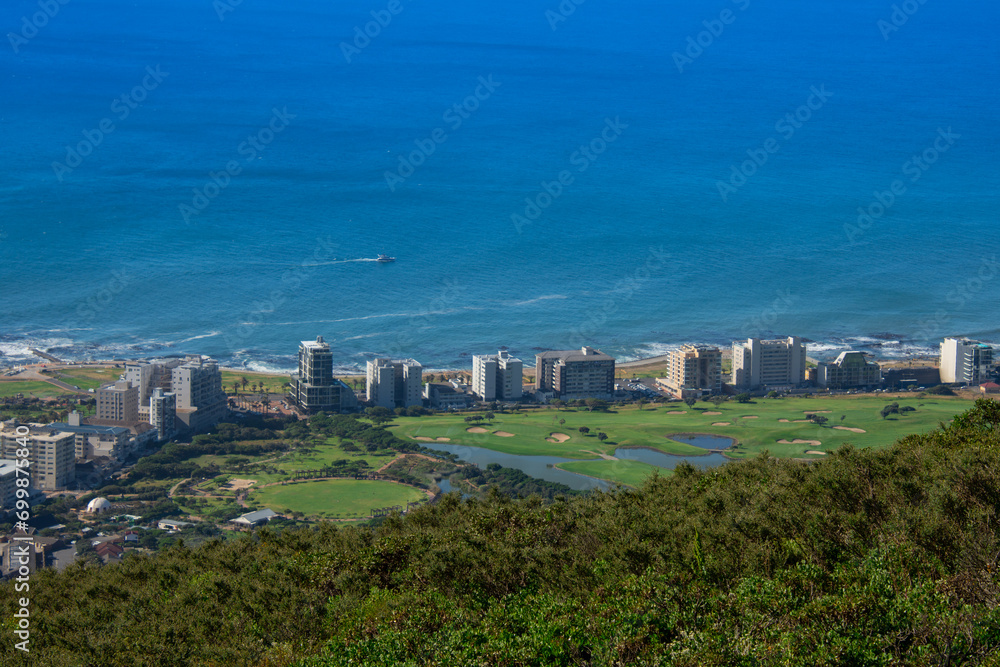 Obraz premium View of a part of the beautiful Cape Town from Signal Hill South Africa