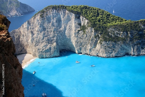 greece, zakynthos, sea, shipwreck