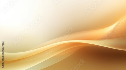 golden color wave background. Generative AI.