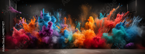 a colorful explosion, wallpaper, background, concept