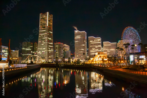 神奈川　横浜港の夜景　　