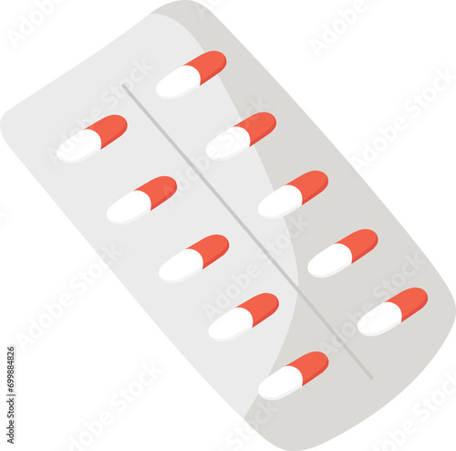 pill medicine doodle style