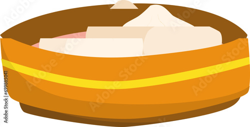 dim sum chinese food illustration 