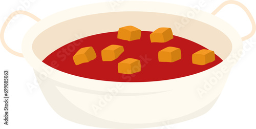 kung pao chinese food illustration 