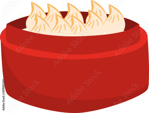 dumplings chinese food illustration 
