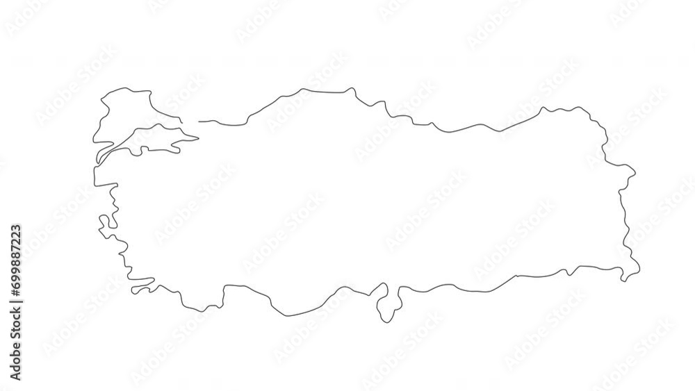 animated sketch of a map of Turkey animated sketch of a map of Turkey