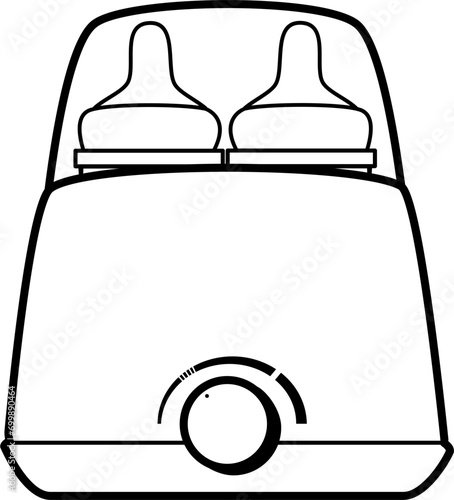 Breastfeeding equipment doodle, breast pump doodle