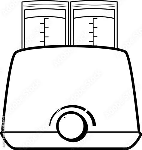 Breastfeeding equipment doodle, breast pump doodle