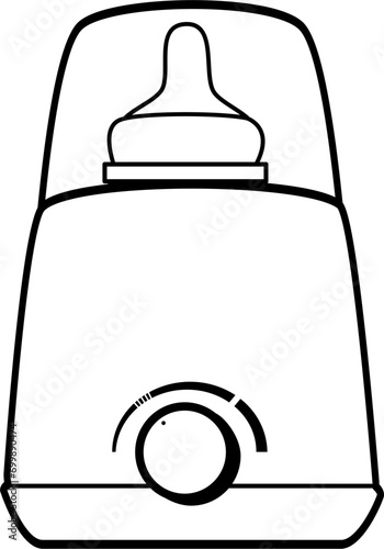 Breastfeeding equipment doodle, breast pump doodle