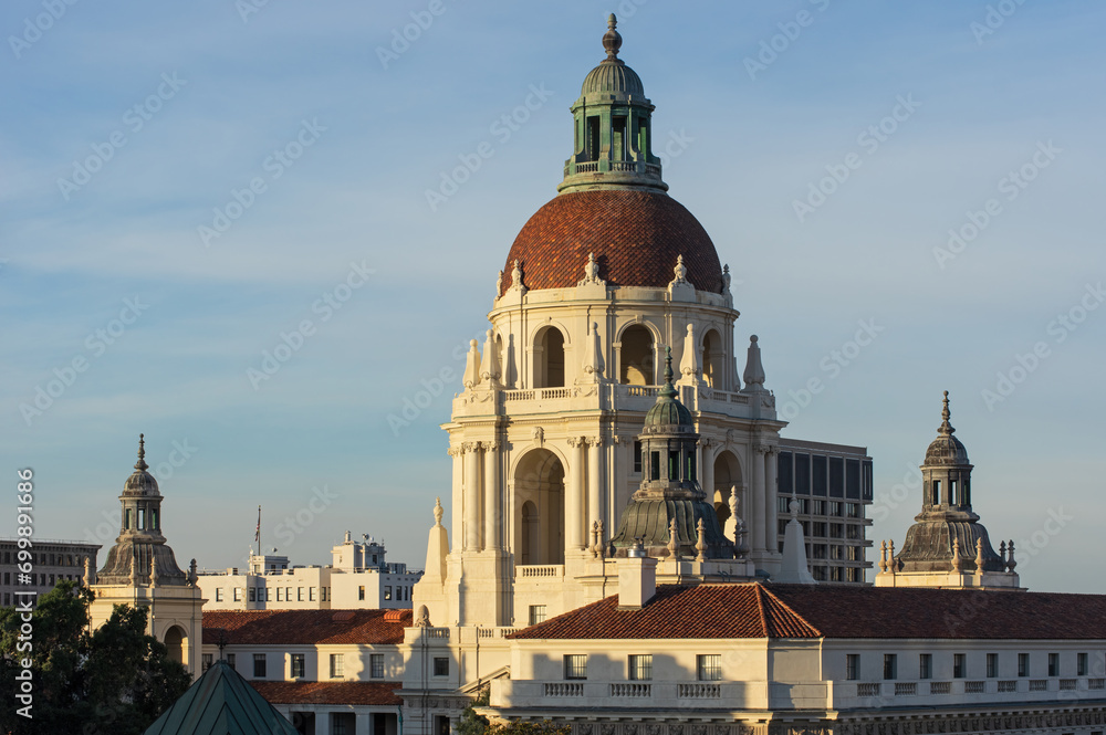 The Pasadena City Hall located in Los Angeles County, California, United States.