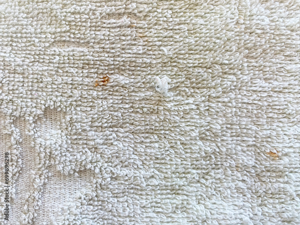 Obraz premium close up white towel texture