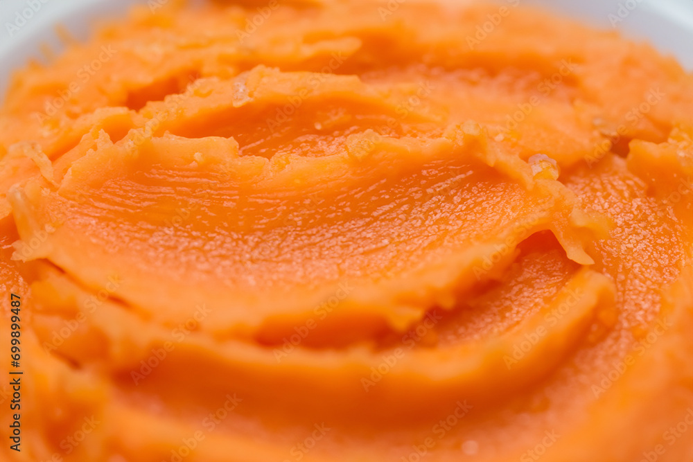 fresh carrot butter in the bowl. fresh carrot butter in the bowl.