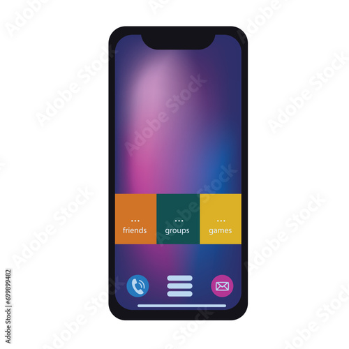 Phone screen turned on