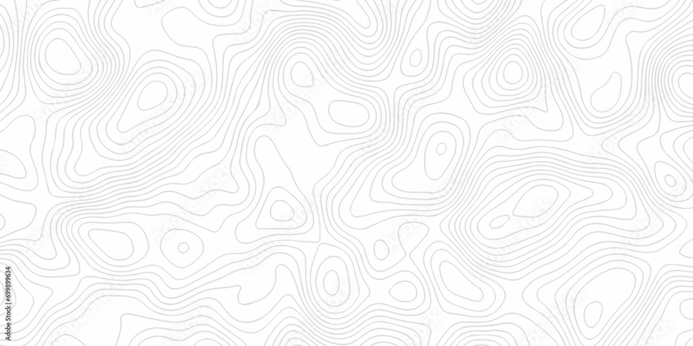 Abstract background with waves Geographic mountain relief. Abstract lines background. Contour maps. Vector illustration, Topo contour map on white background, Topographic contour lines. - obrazy, fototapety, plakaty 