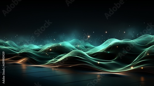 Digital Horizons: Futuristic Waves, Charcoal Elegance, Mint Freshness – 64K Wallpapers for the Ultimate Tech Experience!, Generative AI © junseok