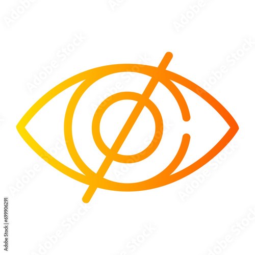 Blindness gradient icon