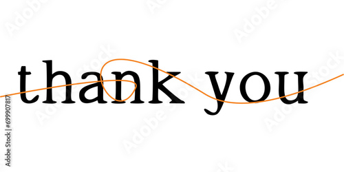 thank you of lettering
