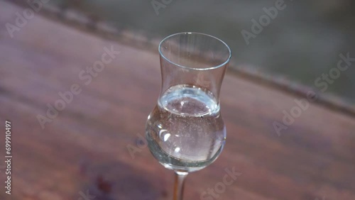 Destilado de uva, pisco, aguardiente de uva, bebida del Perú photo