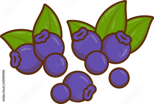 Blueberry Fruit for Toppings, Pancake Day Element