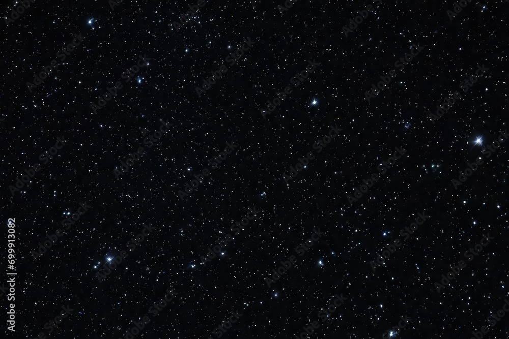 a high quality stock photograph of a single universe sky dark black with shiny stars