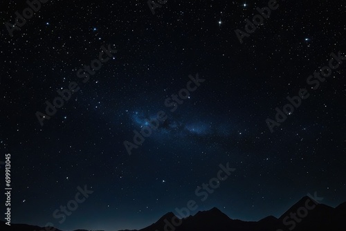 a high quality stock photograph of a single universe sky dark black with shiny stars