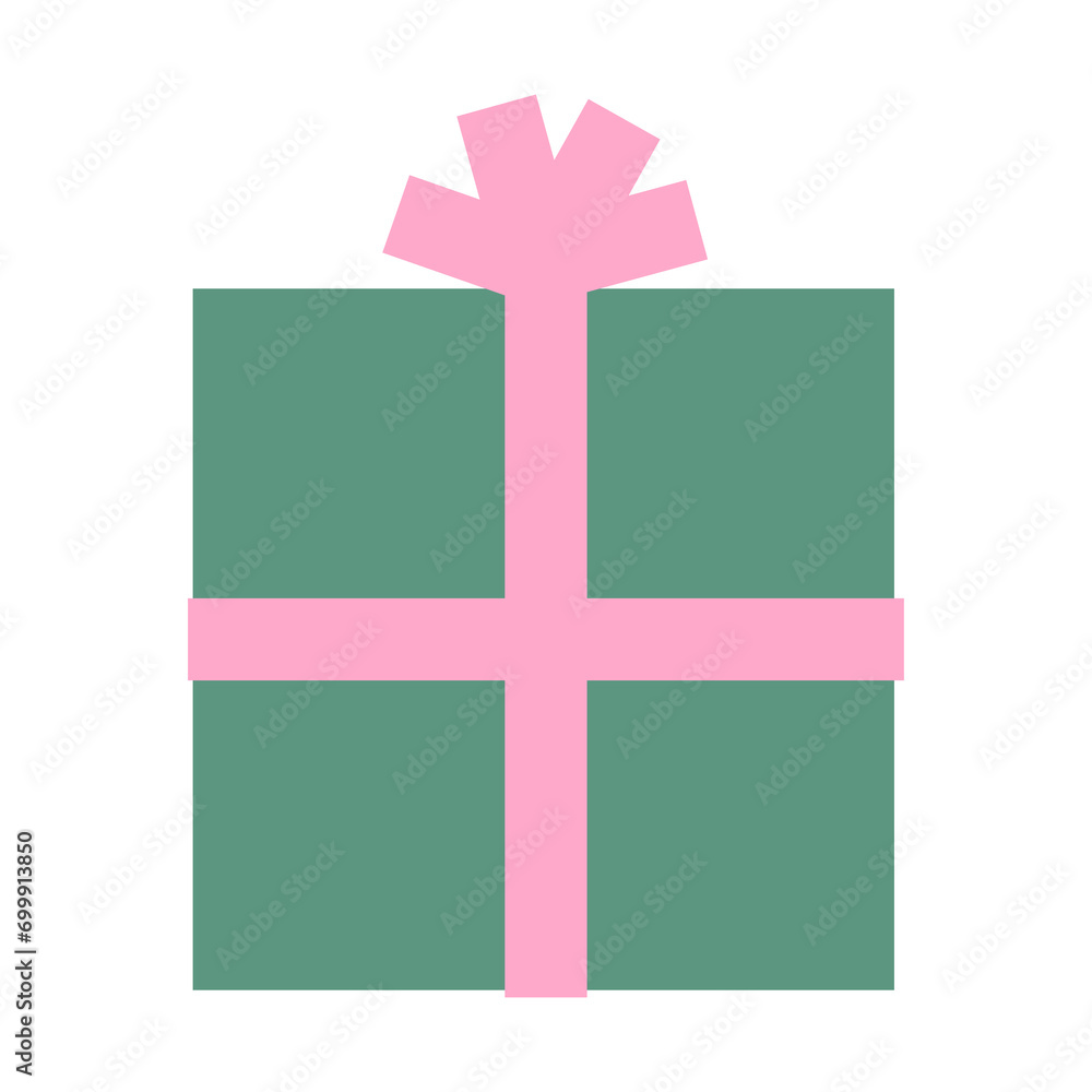 Obraz premium Present gift icon drawing design 