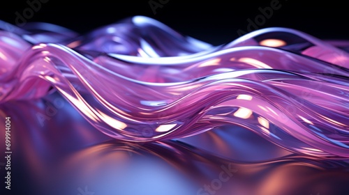 Lavender Dreams: High-Res Tech Waves in Silver Elegance - Elevate Your Screens with 64K Beauty!, Generative AI