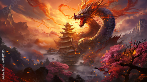 Chinese fantasy art in a unique style © Abu