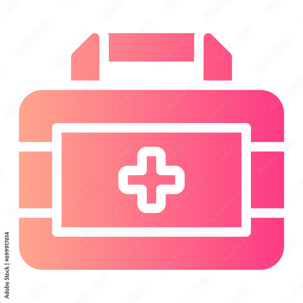 first aid kit gradient icon first aid kit gradient icon