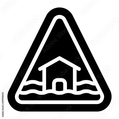 flood glyph icon