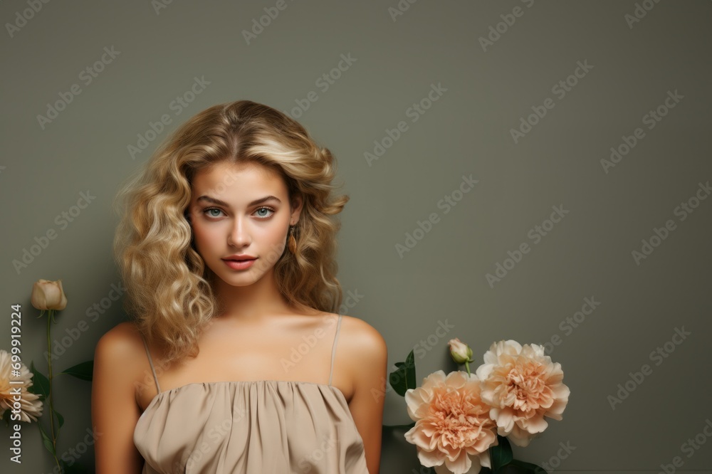 Serene Beauty: A Young Woman Among Delicate Blooms in Soft Light
Serene Beauty: A Young Woman Among Delicate Blooms in Soft Light